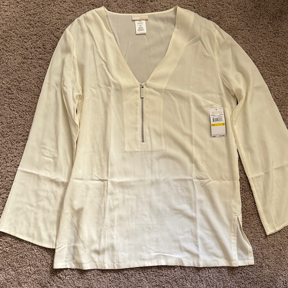 Michael Kors Cream Cover-Up Tunic